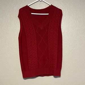 L Maroon Sweater Vest